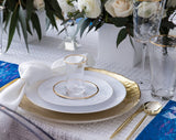 Classic Glass Cup & Saucer Set with Gold Trim