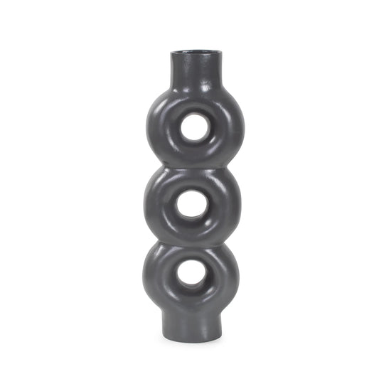 Graphite Link Vase - Large