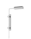 Satire Nickel Swing-Arm Wall Sconce