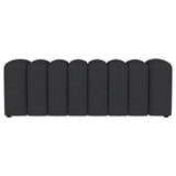 Summer Fabric Upholstered Tufted Accent Bench Charcoal