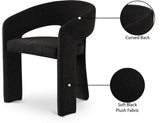 Rendition Fabric Dining Chair - Contemporary Curved Design for Modern Homes and Elegant Spaces