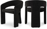 Rendition Fabric Dining Chair - Contemporary Curved Design for Modern Homes and Elegant Spaces