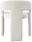 Rendition Fabric Dining Chair - Contemporary Curved Design for Modern Homes and Elegant Spaces