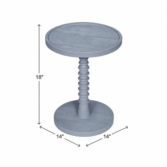 Threaded Drink Table Light Blue