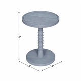 Threaded Drink Table Light Blue