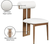 Dario Dining Chairs - Set of 2 Contemporary Vegan Leather Design with Comfort and Style