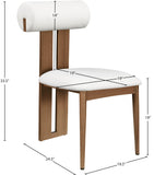 Dario Dining Chairs - Set of 2 Contemporary Vegan Leather Design with Comfort and Style
