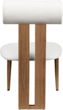 Dario Dining Chairs - Set of 2 Contemporary Vegan Leather Design with Comfort and Style