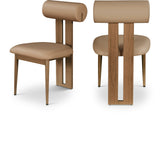 Dario Dining Chairs - Set of 2 Contemporary Vegan Leather Design with Comfort and Style