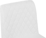 Bryce Contemporary Dining Stool Set - Stylish Quilted Design with Comfort & Sturdy Metal Support