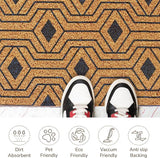 Orion Blue Coir Doormat – Non-Slip Indoor Outdoor Mat