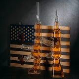 2 Gun Whiskey Decanters Set AR15 and AK47 Gun Decanter 1000ml