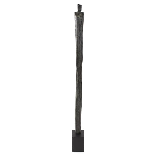 Male Fortitude Aluminum Sculpture Aged Copper