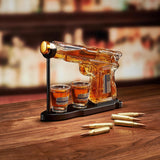 Gifts for Men Dad, Father Whiskey Decanter Set - 8 Oz with Two 2 Oz Glasses