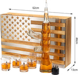 Gun Whiskey Decanter Set - SKF1801 - 8 Bullet Whiskey Chillers