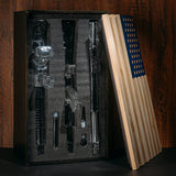 3 Gun Whiskey Decanters Set AR15, AK47