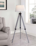 Dayton 56-inch Empire Shade Metal Tripod Floor Lamp Grey