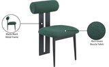 Dario Vegan Leather Dining Chairs - Set of 2, Contemporary Comfort with Stylish Walnut Frame