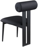 Dario Vegan Leather Dining Chairs - Set of 2, Contemporary Comfort with Stylish Walnut Frame