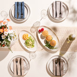 Kook Oval Serving Dishes Set of 2, Powder White