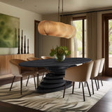 Moriah Dining Table: Elevate Your Dining Experience with Art Deco Elegance and Unique Design