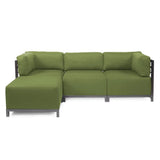 Axis Chair Seascape Moss Titanium Frame