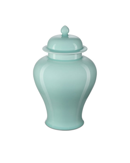 Celadon Small Green Temple Jar