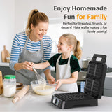 4-Slice Waffle Maker with Adjustable Temperature Control