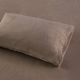 Soft Plush 4-Piece Brushed Sheet Set, Brown