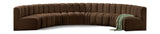 Arc - Velvet 8 Piece U-Shaped Modular Sofa