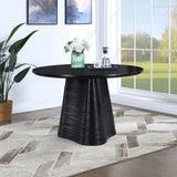 Bernada Dining Table - Elegant Mid-Century Design with Fluted Base for Stylish Gatherings