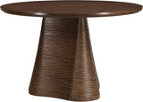 Bernada Dining Table - Elegant Mid-Century Design with Fluted Base for Stylish Gatherings
