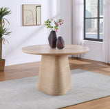 Bernada Dining Table - Elegant Mid-Century Design with Fluted Base for Stylish Gatherings