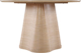 Bernada Dining Table - Elegant Mid-Century Design with Fluted Base for Stylish Gatherings