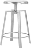 Lang Adjustable Contemporary Counter/Bar Stool in Elegant Gold Finish for Versatile Spaces