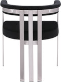 Marcello Dining Chair Set of 2 - Contemporary Velvet Seating with Durable Chrome Frame for Modern Homes