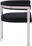 Marcello Dining Chair Set of 2 - Contemporary Velvet Seating with Durable Chrome Frame for Modern Homes