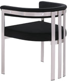 Marcello Dining Chair Set of 2 - Contemporary Velvet Seating with Durable Chrome Frame for Modern Homes