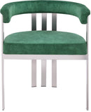 Marcello Dining Chair Set of 2 - Contemporary Velvet Seating with Durable Chrome Frame for Modern Homes