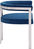 Marcello Dining Chair Set of 2 - Contemporary Velvet Seating with Durable Chrome Frame for Modern Homes