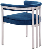Marcello Dining Chair Set of 2 - Contemporary Velvet Seating with Durable Chrome Frame for Modern Homes