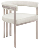 Marcello Dining Chair Set of 2 - Contemporary Velvet Seating with Durable Chrome Frame for Modern Homes