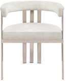 Marcello Dining Chair Set of 2 - Contemporary Velvet Seating with Durable Chrome Frame for Modern Homes