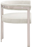 Marcello Dining Chair Set of 2 - Contemporary Velvet Seating with Durable Chrome Frame for Modern Homes