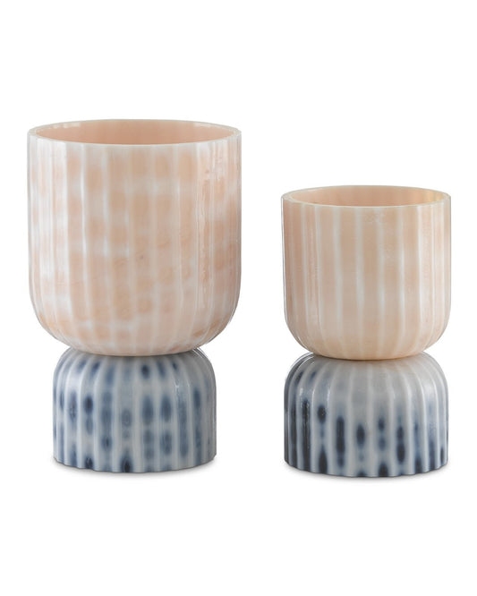 Palazzo Pink & Blue Vases Set of 2