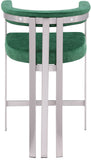 Marcello Counter Stool Set of 2 - Elegant Velvet Seating with Durable Chrome Frame for Modern Homes