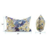 Pillow 14 x 22 Stanton Eggplant Lumbar - Down Alternative Insert