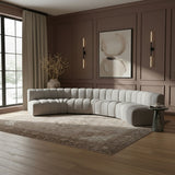 Arc - Boucle Fabric 7 Piece U-Shaped Modular Sofa