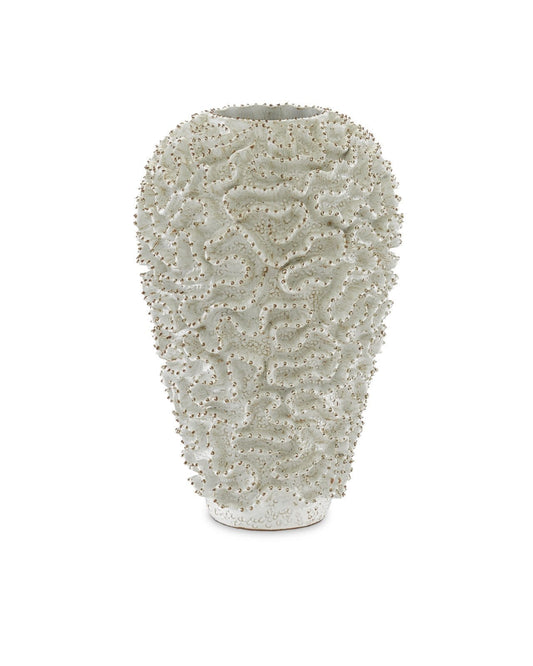 Swirl Large White Vase
