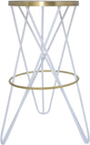 Mercury Contemporary Bar Stool - Durable Metal Design Perfect for Home Bars and Kitchen Counters